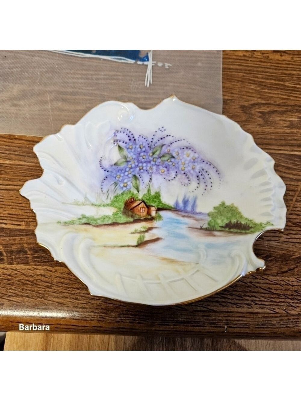 2008 Vaniya Manuel Signed Handpainted Scenery Plate